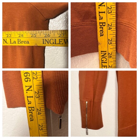 Chicos Zenergy Rust Orange Pullover Sweater Women's 4 (XXL-20/22) Cotton/Modal - Picture 11 of 16